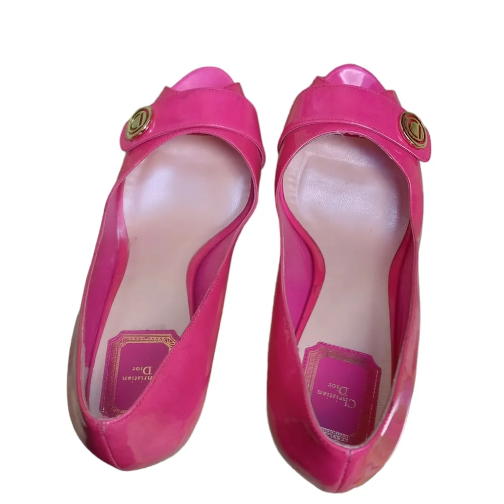 Christian Dior Pink 8 stiletto 👠 Heels mismatch 8 + 8.5 - Picture 4 of 7